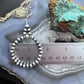 Navajo Pearl Bead 4 mm Sterling Silver Hoop Dangle Earrings For Women