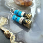 Tommy & Rosita Singer Sterling Silver Turquoise Beads Dangle Earrings For Women