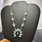 Sterling Silver Southwestern Style Golden Hill Turquoise Naja 20" Necklace For Women