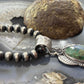 Sterling Silver Southwestern Style Elongated Chrysocolla Decorated Pendant For Women