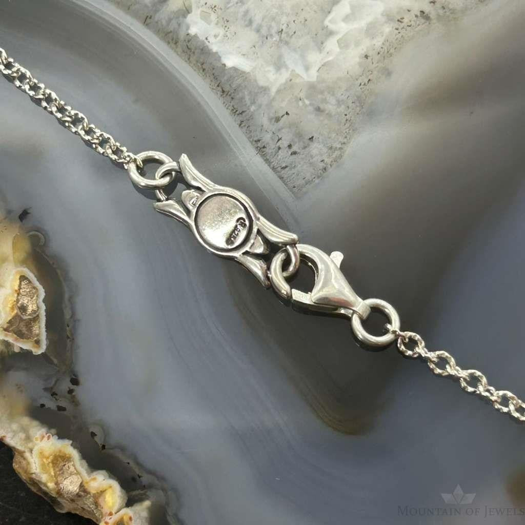 Carolyn Pollack Sterling Silver Multi Stone Pendant Necklace For Women