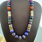 Tommy & Rosita Singer Sterling Silver Lapis/Multistone Beads 20" Necklace For Women