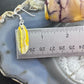 Sterling Silver Oval Bumblebee Jasper Slab Dangle Earrings For Women #165