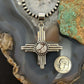 Sterling Silver Southwestern Style Round Wild Horse Unisex Zia Pendant #4