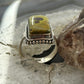 Sterling Silver Southwestern Style Rectangle Atlantisite Ring Size 7.25 For Women