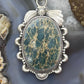 Sterling Silver Southwestern Style Oval Sediment Jasper Pendant For Women
