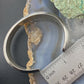 Tom Hawk Native American Sterling Silver Grooves Bracelet Cuff For Men