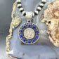 Genuine 90% Silver Mercury Dime Coin w/Lapis Decorated Unisex Pendant