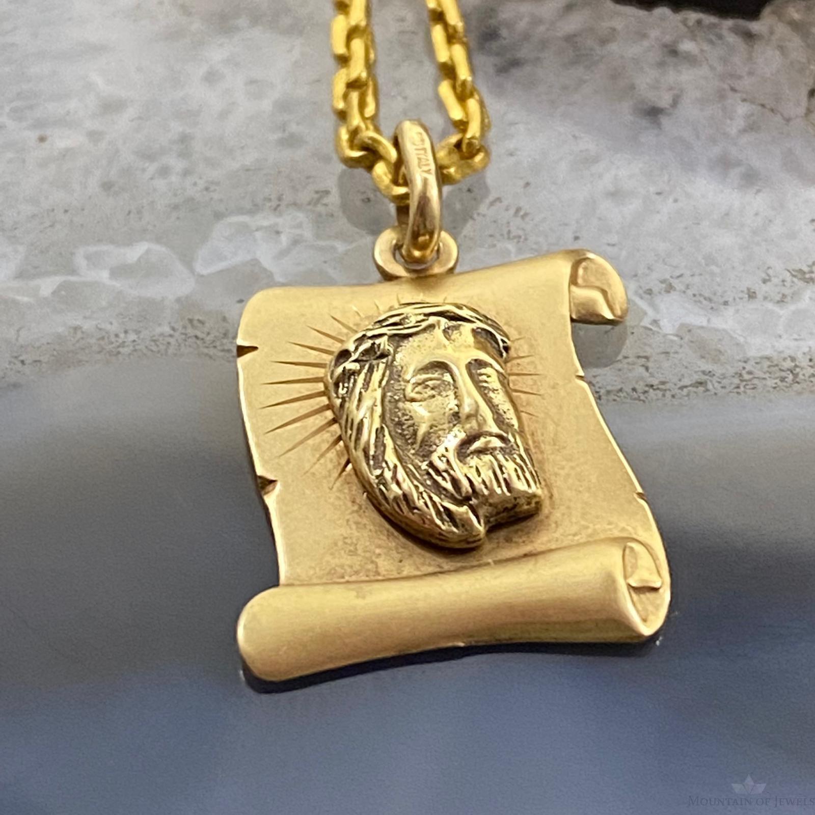 14 karat deals gold jesus piece