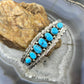 Anita Whitegoat Native American Sterling Silver 7 Turquoise Row Bracelet For Women #2