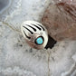 Brenda Boyd Native American Sterling Silver Bear Claw w/Turquoise Size 7.5 Ring For Women