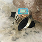 Carolyn Pollack Southwestern Style Sterling Silver Turquoise and Variscite Inlay Decorated Ring For Women