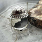 Sterling Silver Southwestern Style Teardrop Wild Horse Decorated Ring Size 7 For Women
