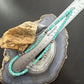 Sterling Silver Southwestern Style Turquoise Beads & Sterling Beads 18"-20" Necklace For Women