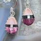 Clifton Aguilar Sterling Silver Teardrop Multistone Inlay Dangle Earrings For Women #7