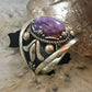 Carolyn Pollack Southwestern Style Sterling Silver Charoite Decorated Ring For Women