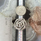 Sterling Silver Electroform Small Rose Fashion Ring Size 7.25 For Women
