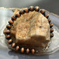 Copper 8mm Navajo Pearl Beads 6.75" Bracelet For Women