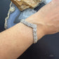 Vintage Sterling Silver 7" Fashion V Shape Link Bracelet For Women, Made in Mexico