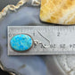 Sterling Silver Southwestern Style Oval Mojave Turquoise Dangle Earrings For Women
