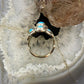 Carolyn Pollack Sterling Silver Turquoise Cluster Ring For Women, Size variety