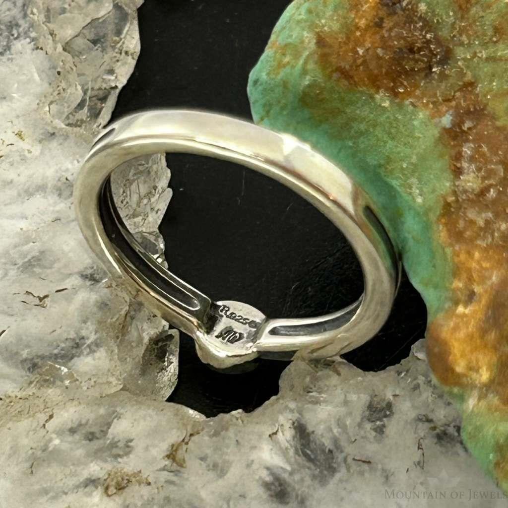 Carolyn Pollack Sterling Silver Rounded Lapis Slim Ring For Women