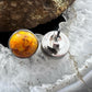 Sterling Silver Southwestern Style Spiny Oyster Rounded Stud Earrings For Women
