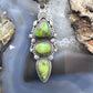 Sterling Silver Southwestern Style 3 Sonora Gold Turquoise Decorated Pendant For Women