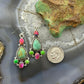 Sterling Silver Southwestern Style Multistone Dangle Earrings For Women #4
