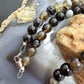 Sterling Silver Southwestern Style 8mm Smoky Quartz Beads 20" Necklace For Women