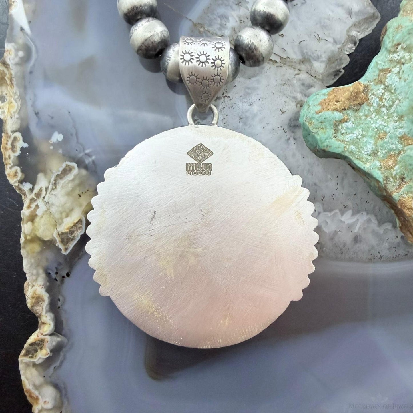 Genuine 90% Silver 1897 US Morgan Dollar Decorated Unisex Pendant