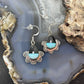 Clifton Aguilar Sterling Silver Teardrop Multistone Inlay Dangle Earrings For Women