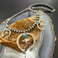 Sterling Southwestern Style 6 Small Naja & Large Naja Squash Blossom Necklace