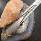 Southwestern Style Copper Navajo Pearl Round &Cylinder w/Multistone 18" Necklace For Women