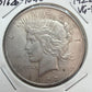 1922 US 90% Peace Silver Dollar VG-F #51626-10GU