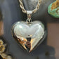 Sterling Silver Puff Heart Pendant For Women