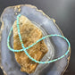 Sterling Silver Southwestern Style 3mm Faceted Turquoise Beads 17" Necklace For Women