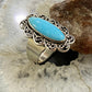 Carolyn Pollack Sterling Silver Elongated Turquoise Decorated Ring Sz Variety
