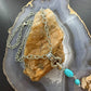 Carolyn Pollack Sterling Silver Turquoise Pendant on Rope Link Chain Necklace For Women