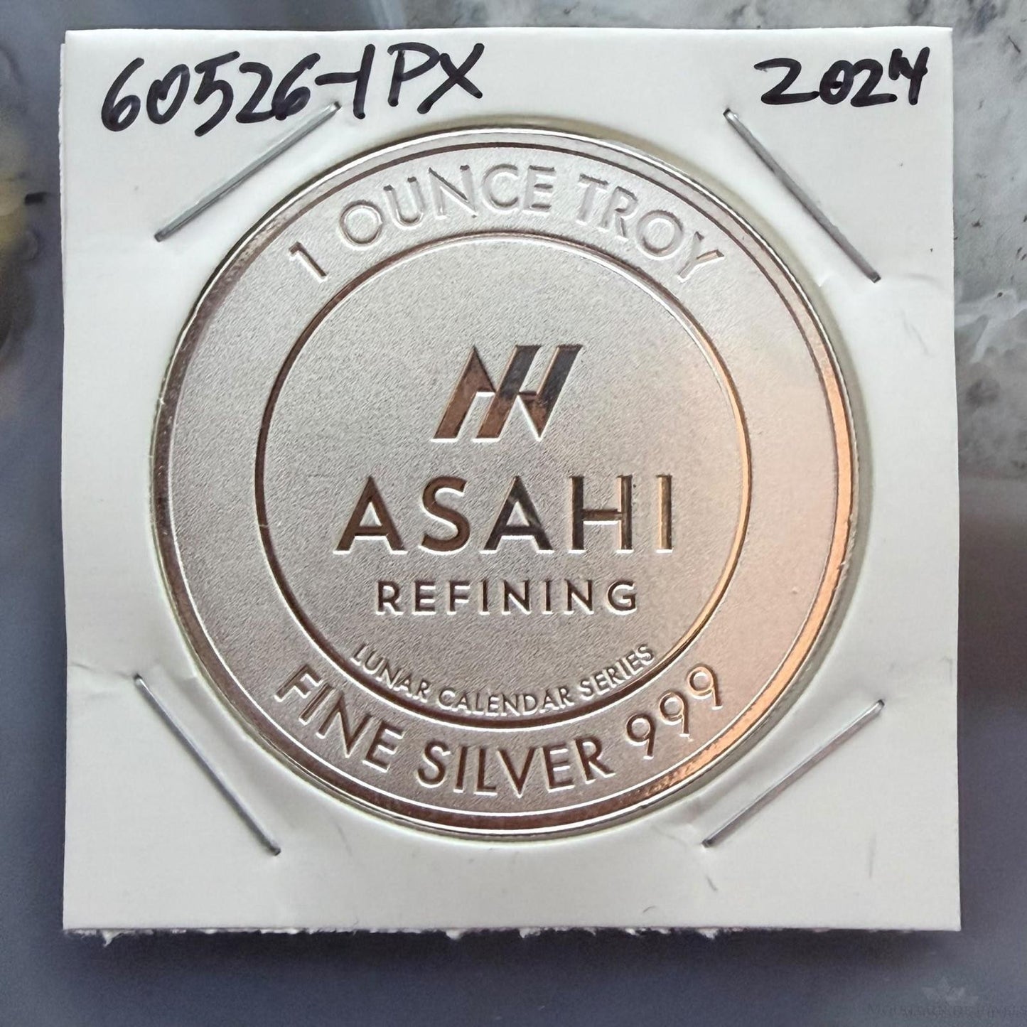 2024 1 Troy Ounce .999 Fine Silver Year of the Dragon Asahi Refining #60526-1PX