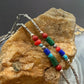 Carolyn Pollack Sterling Silver Multi Stone w/Cylinder Beads Necklace For Women