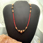 Southwestern Style Copper Navajo Pearl w/Red Coral Beads 18" Necklace For Women