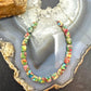 Sterling Silver 6mm Square Dahlia Composite Beads 7" Bracelet For Women