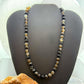 Sterling Silver Southwestern Style 8mm Smoky Onyx Beads 18" Necklace For Women