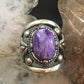 Carolyn Pollack Southwestern Style Sterling Silver Charoite Decorated Ring For Women