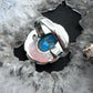 Sterling Silver Southwestern Style Oval Copper Turquoise Decorated Ring For Women
