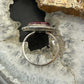 Robert Shakey Native American Sterling Silver Oval Spiny Oyster Decorated Ring Size 9 For Women