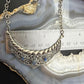 Carolyn Pollack Sterling Silver 3 Oval Labradorite 19" Swirl Decorated Necklace For Women