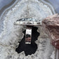 Sterling Silver Southwestern Style Teardrop Parral Dendritic Decorated Ring Size 10 For Women