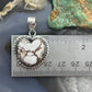 Sterling Silver Southwestern Style Wild Horse Heart Pendant For Women
